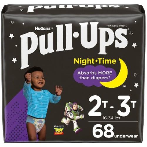 Size 2T-3T Pull-Ups Boys' Night-Time Training Pants Super Pack - 2T-3T - 68ct