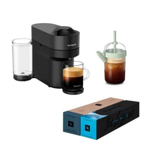 Nespresso Vertuo Pop  Coffee and Espresso Maker Iced Coffee Bundle by De'Longhi
