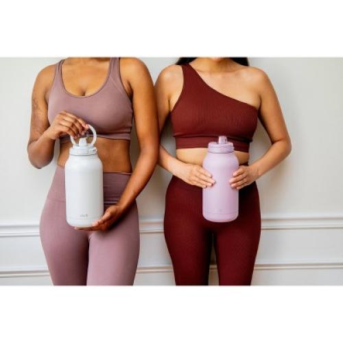 Ello 64oz Hydra Stainless Steel 1/2 Gallon Jug - Gray: Vacuum-Insulated Water Jug, Dishwasher-Safe Parts
