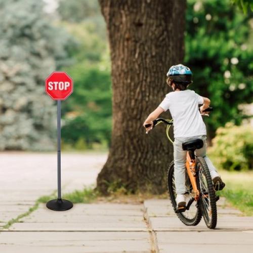 Attatoy 42 Large Traffic Signs Playset, 32pc Set; Street Sign and Traffic Light Set for Play with Ride-On Cars and Vehicles