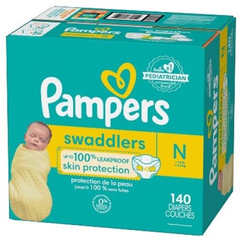 Pampers Swaddlers Active Baby Diapers Enormous Pack - Size 0 - 140ct