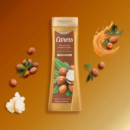 Caress Body Wash - Shea Butter & Brown Sugar - 20 fl oz