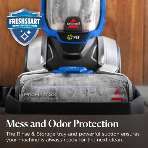 BISSELL ProHeat 2X Revolution FreshStart Pet Hair Pick-Up Carpet Cleaner 3579T 20' 11 Cleaning Path Gray‼️needs cleaning and incomplete‼️