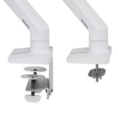 Ergotron HX Single Ultrawide Monitor Arm with HD Pivot, VESA Desk Mount for 1000R Curved Monitors Up to 49 Inches, 28 to 42 lbs - White (45-647-216)