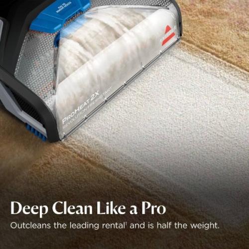 BISSELL ProHeat 2X Revolution FreshStart Pet Hair Pick-Up Carpet Cleaner 3579T 20' 11 Cleaning Path Gray‼️needs cleaning and incomplete‼️