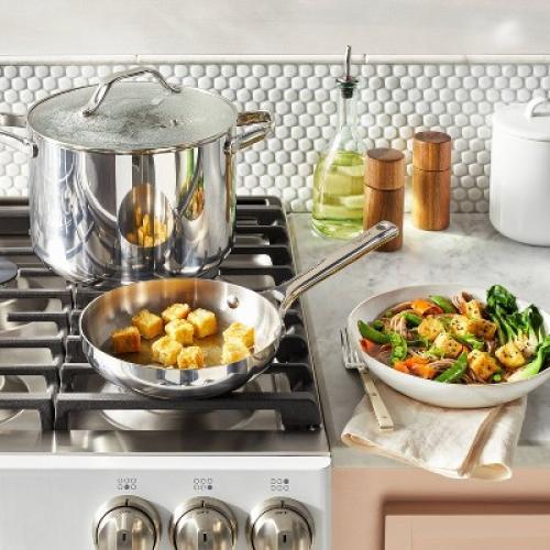 8 Stainless Steel Frypan Silver - Figmint™