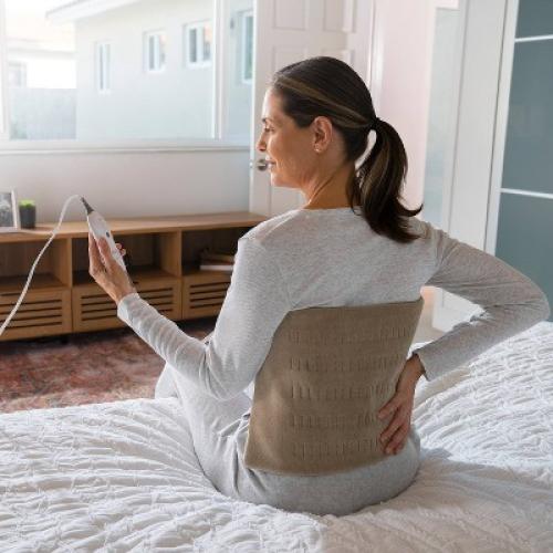 Sunbeam Premium Machine Washable Integrated Heating Pad with Compact Storage - King Size