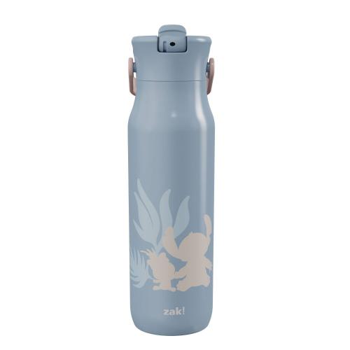 Zak Designs 32oz Stitch Stainless Steel Vacuum Insulated Water Bottle with Straw Lid Blue