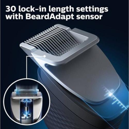 Philips Norelco Series 9000 Beard & Hair Men's Rechargeable Electric Trimmer - BT9810/40 ki
