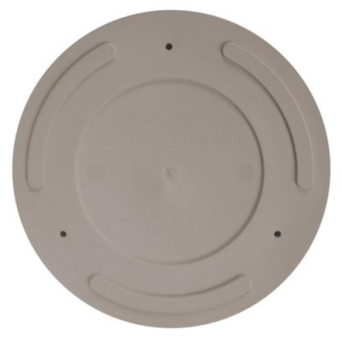 Bloem 12 Mathers Round Planter With Saucer Tray, Pebble Stone