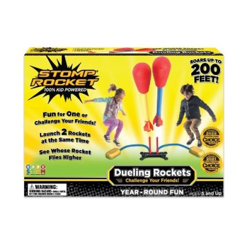 Stomp Rocket Dueling High-Flying Toy Rocket Double Launch Set