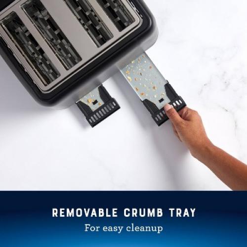 Oster 4-Slice Toaster With Extra-Wide Slots Black