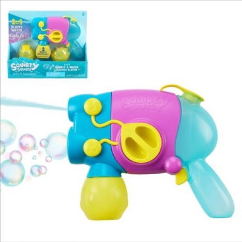 Chuckle & Roar Squirty Squirts 2-in-1 Bubble & Water Electric Blaster