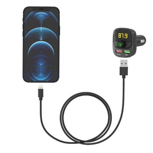 Color Black Just Wireless Bluetooth FM Transmitter - Black