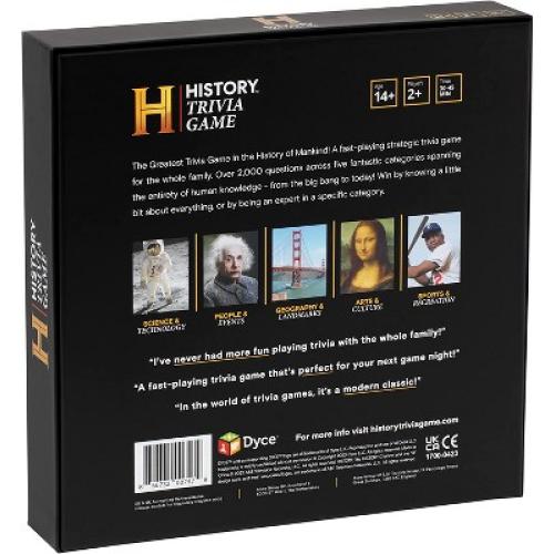 HISTORY Channel Trivia Game - 2000  General Knowledge Questions - Christmas Stocking Stuffers Gift for Adults, Family in The Pursuit of Trivial