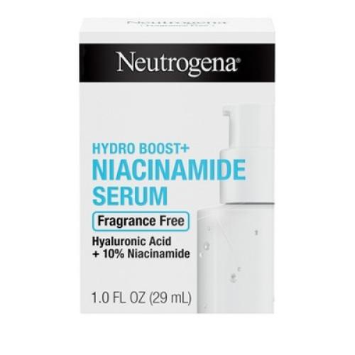 Neutrogena Hydro Boost+ Niacinamide Hydrating Face Serum With Vitamin B3 & Hyaluronic Acid - Fragrance Free - 1 fl oz