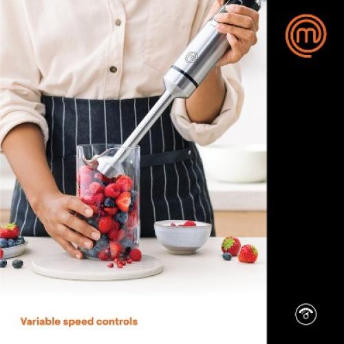 MasterChef® 400-Watt Stainless Steel Hand Blender in Black