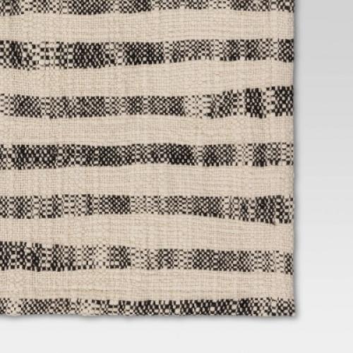 2pk Placemat Khaki/Black Striped - Threshold™