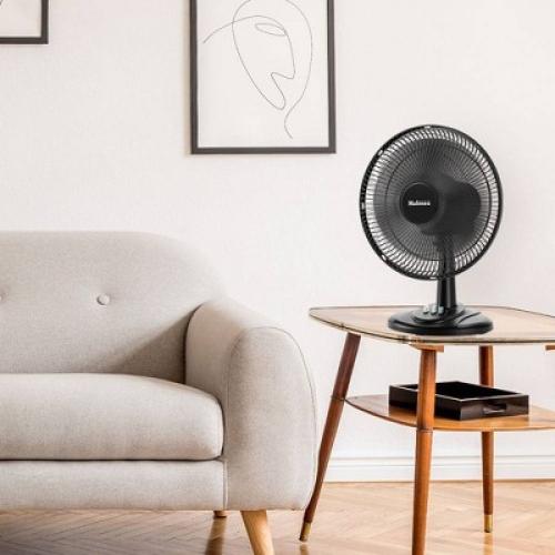 Holmes 12 Oscillating 3 Speed Adjustable Table Fan with Push Button Controls