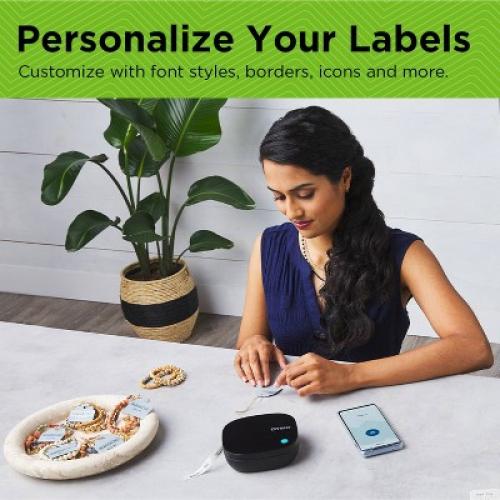DYMO Letratag 200 Bluetooth Label Maker with White Paper Label Tape