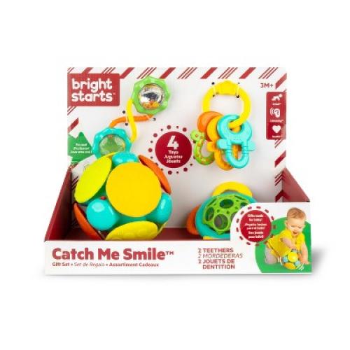 Oball Catch Me Smile Teethers Baby Toy Gift Set - 4pc