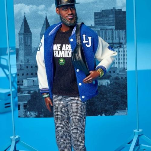 Barbie Signature LeBron James Kenbassadors Doll Collectible with Varsity Jacket Outfit and Accessories