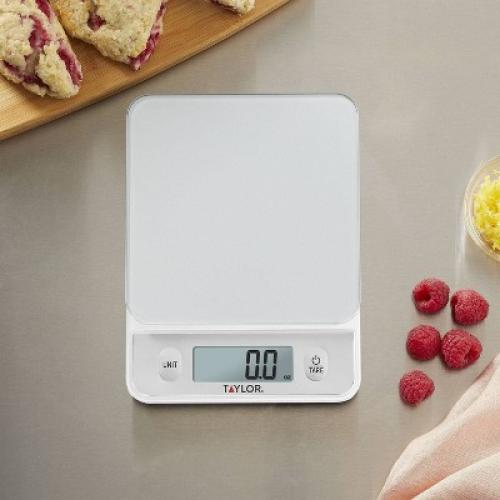 Taylor Digital 11lb Glass Top Food Scale - Silver