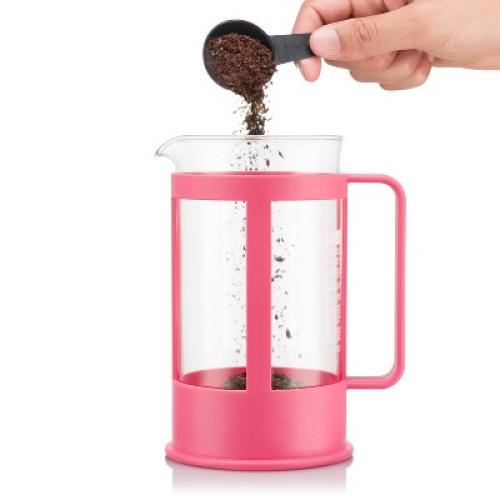 Bodum Kenya 8 Cup 34oz French Press Coffee Maker Pink: Manual Coffee Pot, BPA-Free, Dishwasher-Safe, Reusable Filter