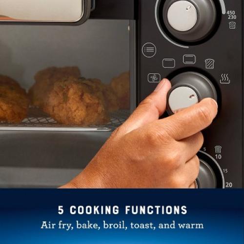 Oster 18-Quart Toaster Oven With Air Fry Matte Black