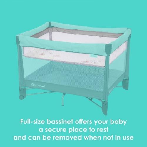 Baby Trend Play Suite 3-in-1 Quick-Fold Playard with Baby Gym - Quartz Stone