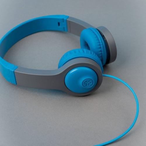 JLab JBuddies Folding Gen 2 Kids Headphones - Blue/Gray