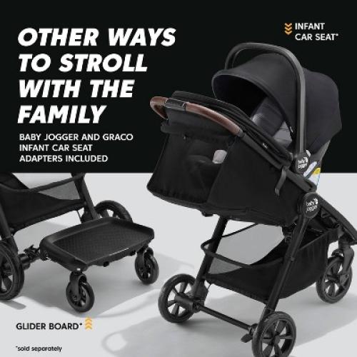 Baby Jogger City Mini GT3 All-Terrain Full Size Stroller - Frosted Ivory: Single Configuration, 65lbs Max Capacity, Rubber Tires