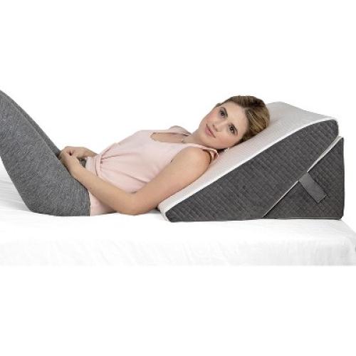Kӧlbs Bed Wedge Pillow Adjustable - 9 and 12 inch Height Stylish Chic Jacquard Design