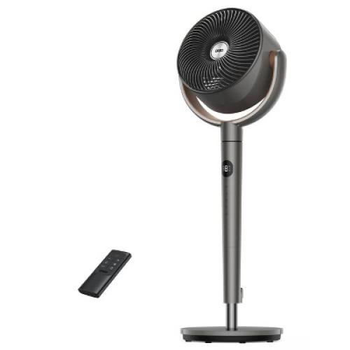 Dreo Pedestal Oscillating Fan Black and Carmel