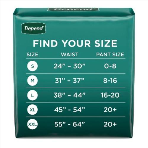 Depend Fresh Protection Adult Incontinence & Postpartum Underwear for Women - Maximum Absorbency  - L - Blush - 72ct
