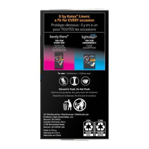 UBK Barely There Liner, Light Absorbency, 100ct