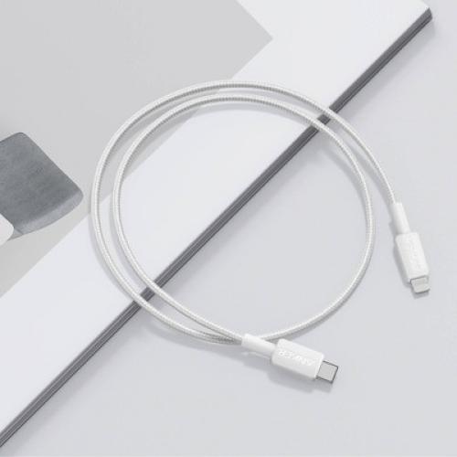 Anker 3' Braided Lightning to USB-C Fast Charging Cable - White
