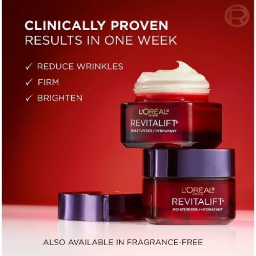 1.7oz L'Oreal Paris Revitalift Triple Power Fragrance Free Anti-Aging Face Moisturizer - 1.7oz