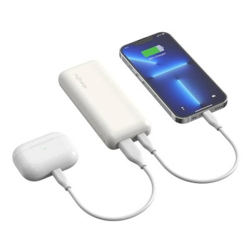 myCharge 10000mAh Power & Go Power Bank - White