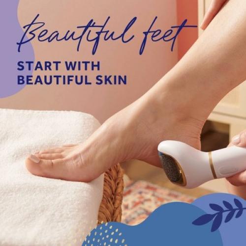 Amop  Pedi Perfect Foot File with Diamond Crystals for Feet, Removes Hard and Dead Skin - 1ct