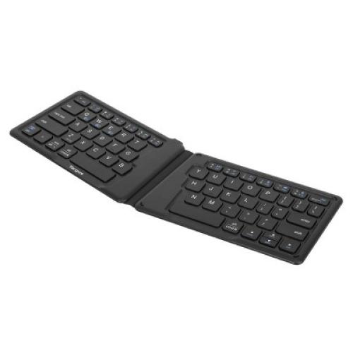 Targus Ergonomic Foldable Antimicrobial Tablet Keyboard - Black