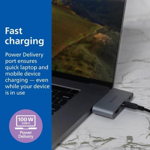 Philips USB-C & HDMI Hub with Power Delivery