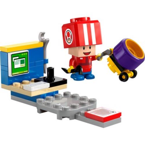 LEGO Super Mario Kart - Toad (Pit Crew) Building Toy 30702