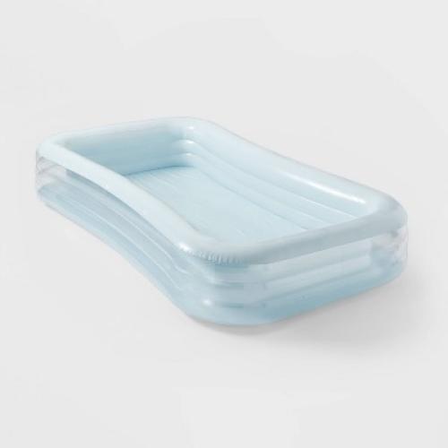 6' x 22 Deluxe Rectangular Family Pool Blue - Sun Squad