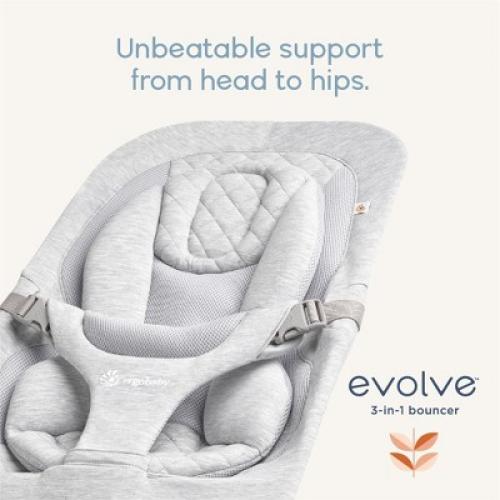 Ergobaby 3-In-1 Evolve Baby Bouncer Charcoal Grey