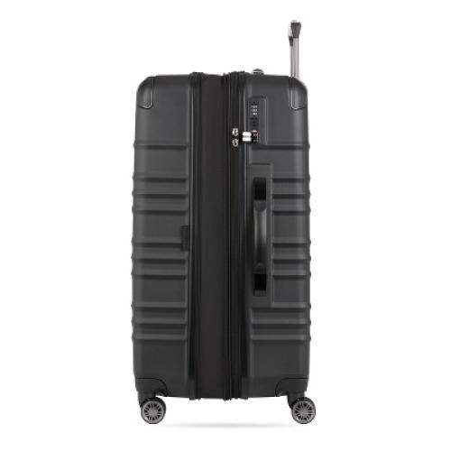 SWISSGEAR Cascade Hardside Large Checked Spinner Suitcase - Black