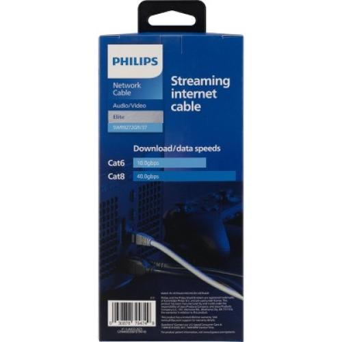 2pack Philips 10' Cat8 Ethernet Cable  - Gray
