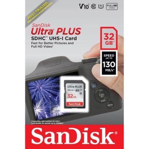 SanDisk Ultra PLUS Size 32GB SD Memory Card