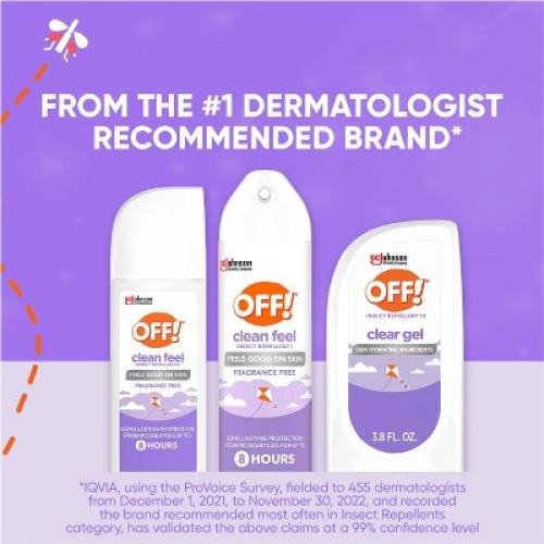 4 packOFF! Clean Feel Mosquito Repellent Bug Spray - 5oz