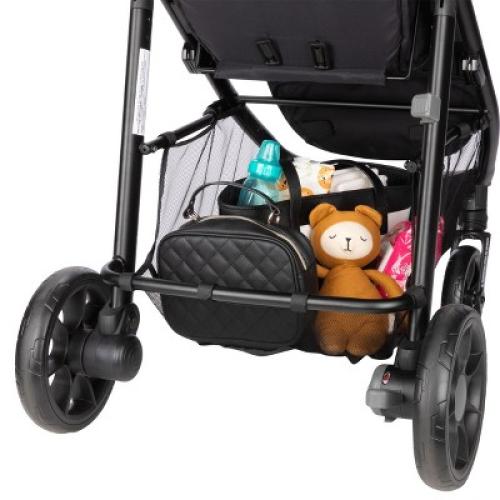 Diono Quantum 4 3-in-1 Travel System with LiteClik30 R SafePlus Infant Car Seat and Base, Black Jet